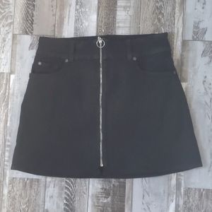 Black Denim Skirt